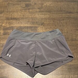 Under Armour Women's Athletic Running Gray Shorts